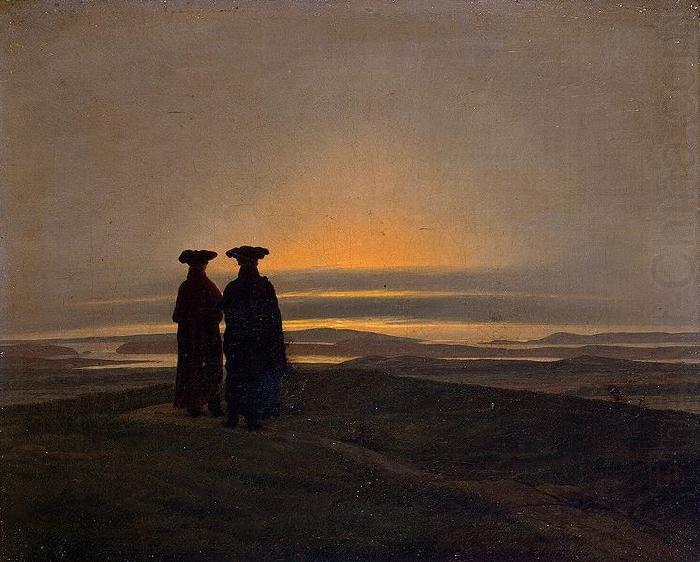 Sunset, Caspar David Friedrich